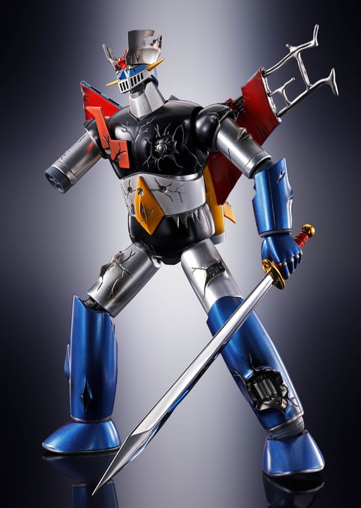 Great Mazinger Soul of Chogokin Diecast Action Figure GX-105D Great Mazinger Z Kakumei Shinka Damage Ver. 17 cm