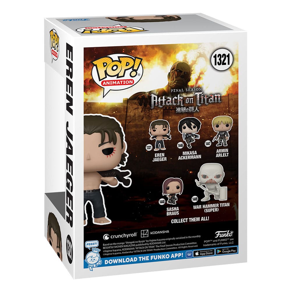 Attack on Titan POP! Animation Vinyl Figure Eren Jeager 9 cm