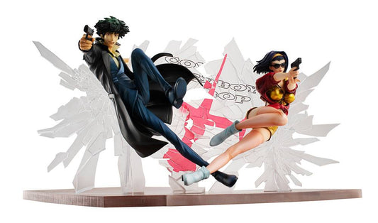 Cowboy Bebop PVC Statues 1/8 Spike Spiegel & Faye Valentine 1st GIG 20 cm