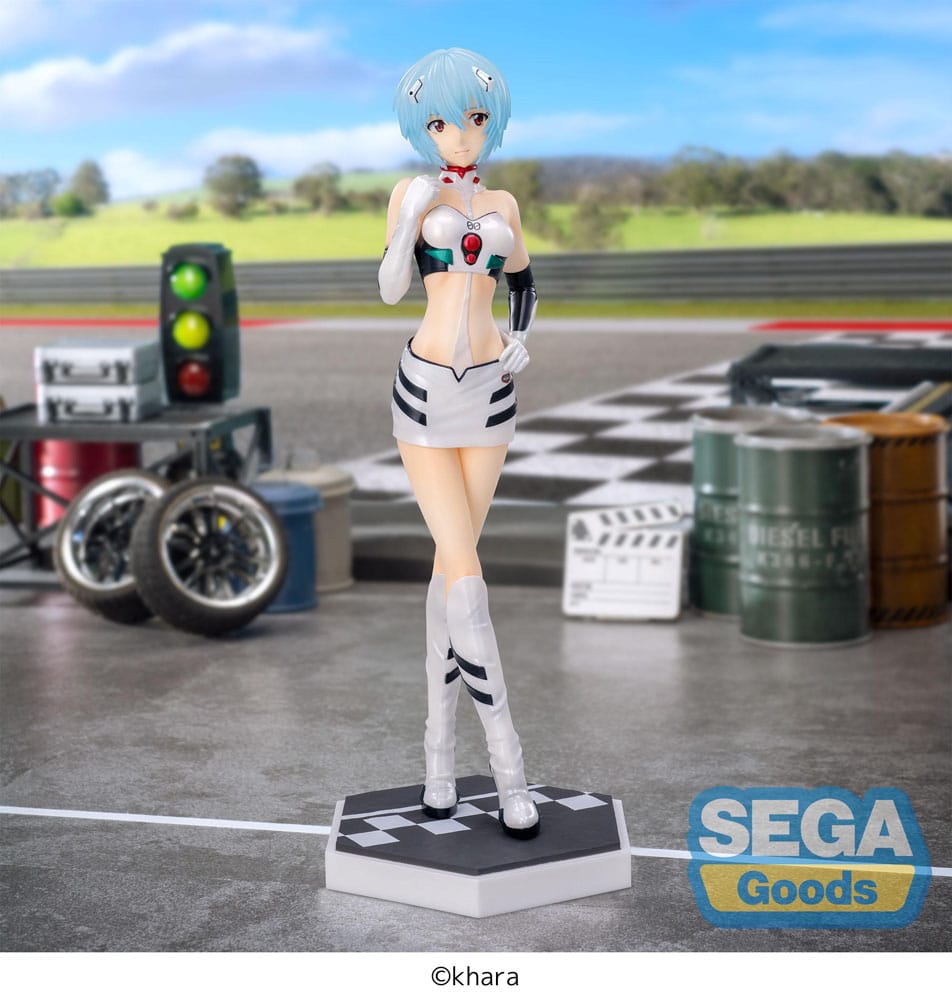 Evangelion Luminasta PVC Statue Evangelion Racing Rei Ayanami Pit Walk 21 cm